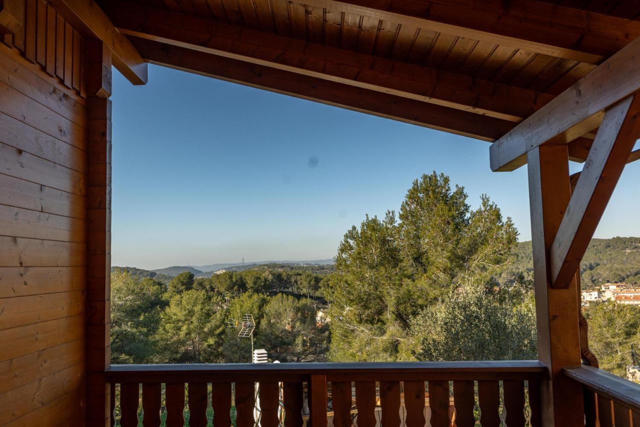 Casa De Madera En Calafell Villa Exterior foto